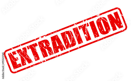 EXTRADITION red stamp text