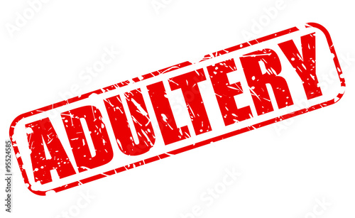 ADULTERY red stamp text