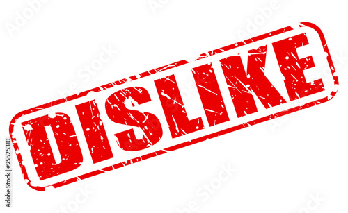 DISLIKE red stamp text