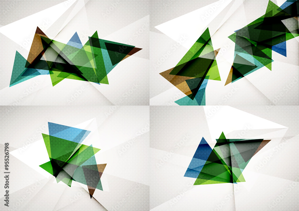 Set of angle and straight lines design abstract backgrounds Set of angle and straight lines design abstract backgrounds