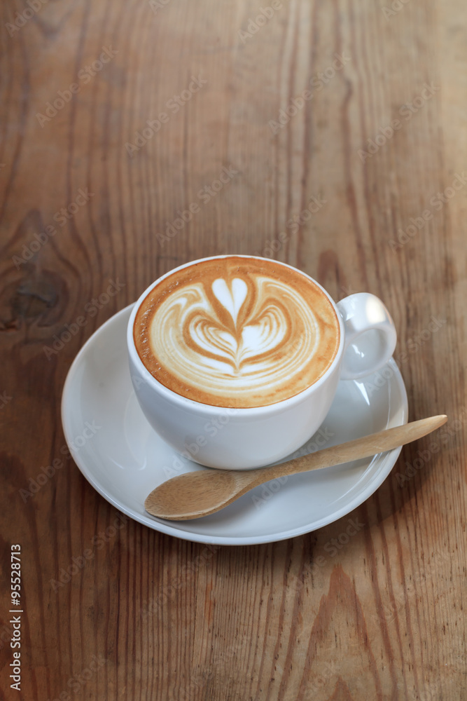 A cup of coffee latte A cup of coffee latte
