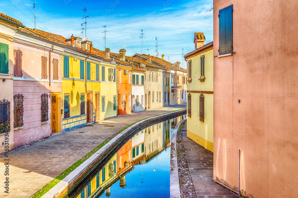 houses in Comacchio, the little Venice