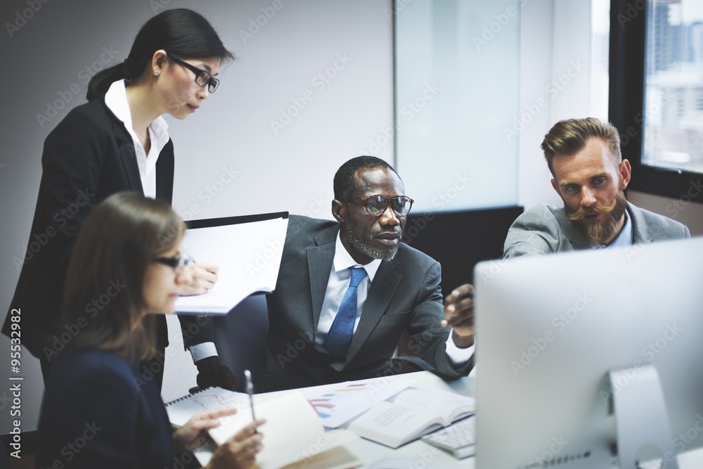 Business People Communication Discussion Planning Working Concep Business People Communication Discussion Planning Working Concep