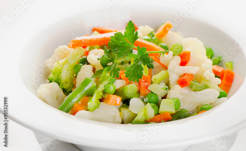 Vegetables mix in  a bowl.