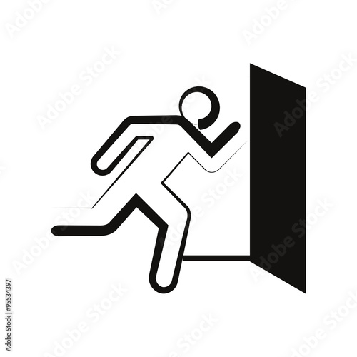 Flucht Notausgang Symbol