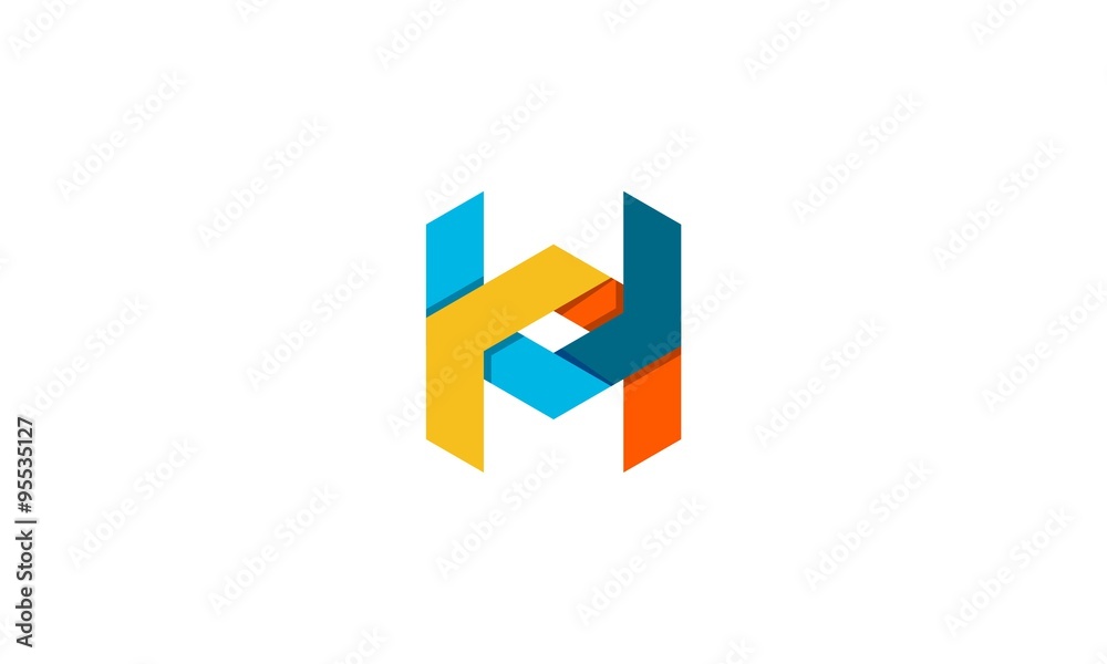 letter H creative logo vector