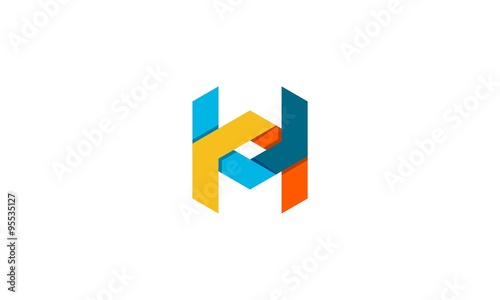letter H creative logo vector