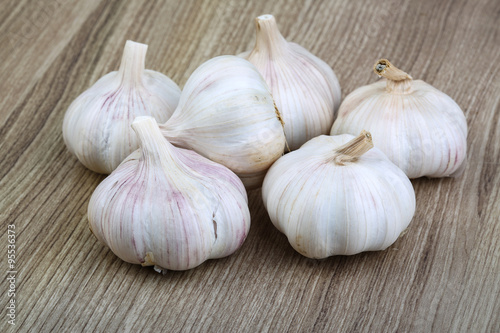 Garlic heap