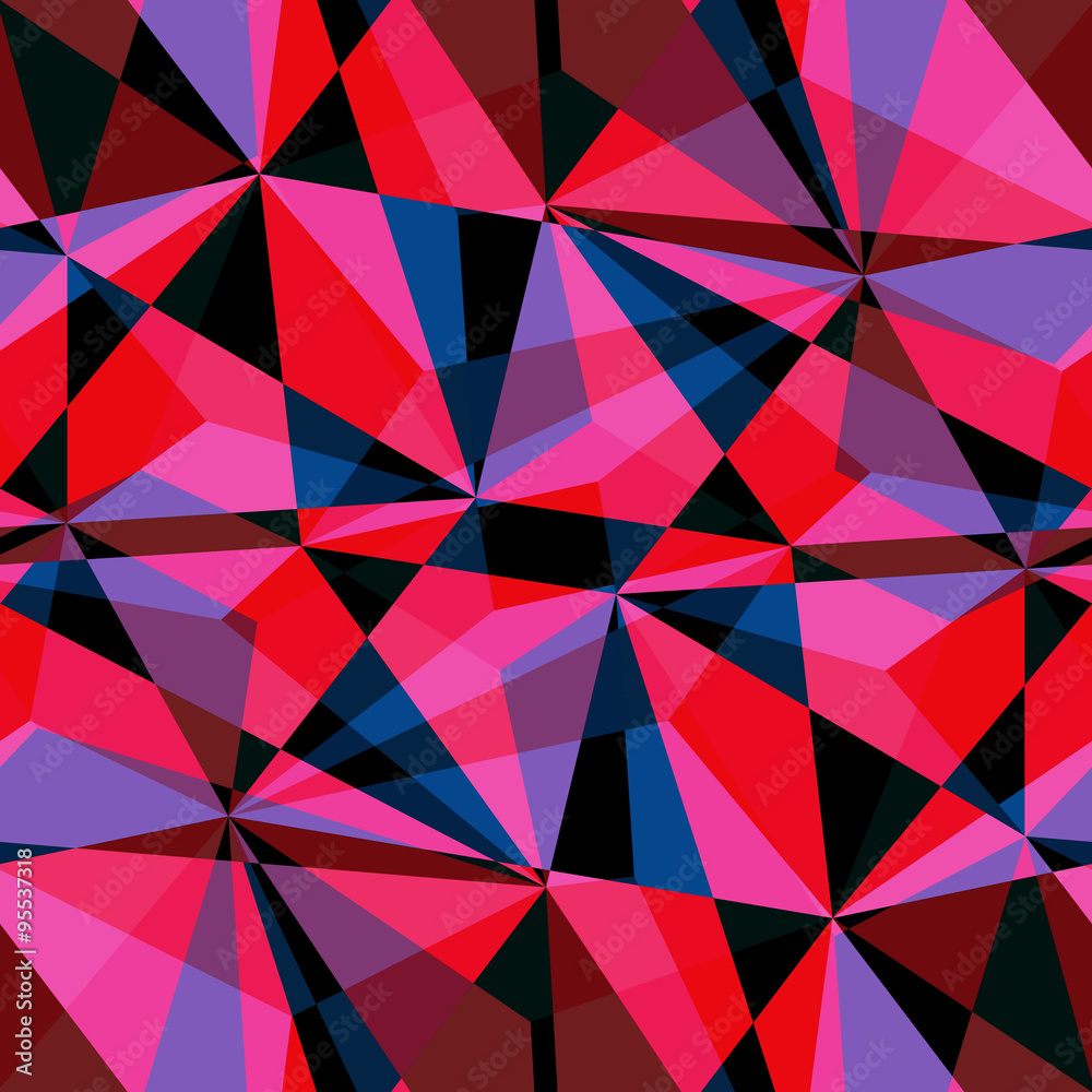 Obraz premium Seamless triangle pattern. Vector background. Geometric abstract
