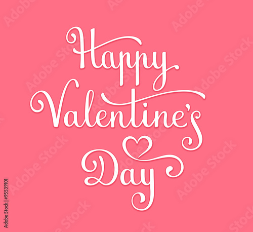 Happy Valentine's Day lettering