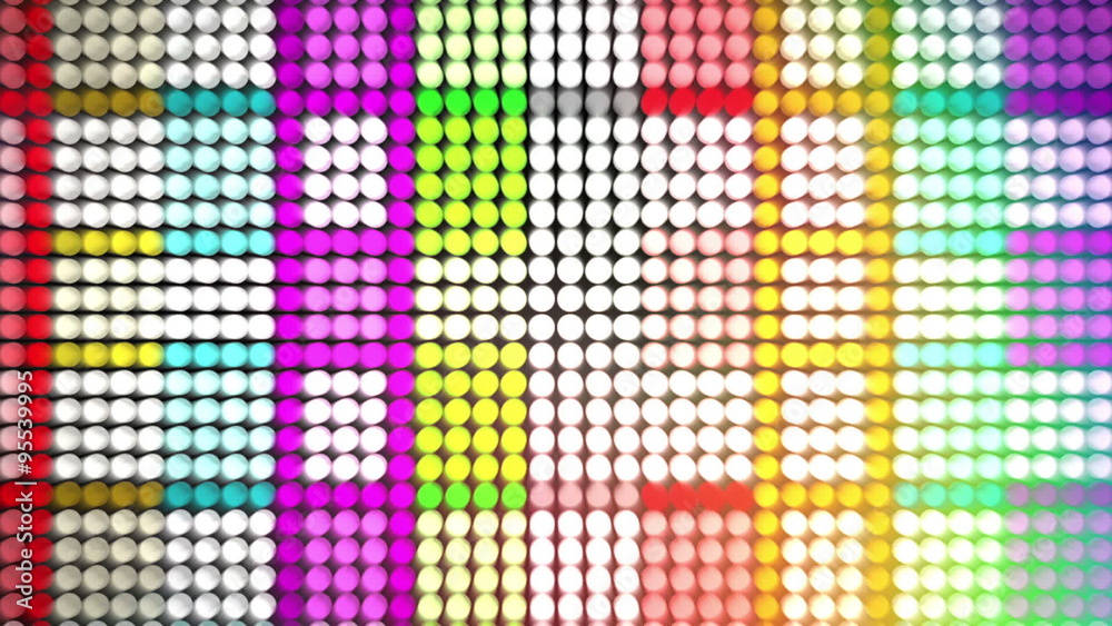 Spectrum Led Panel Flicker Lights Background. Computer generated