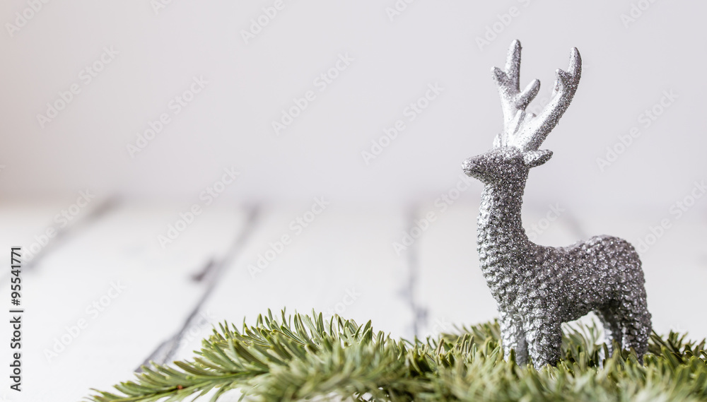 sparkling deer christmas decoration