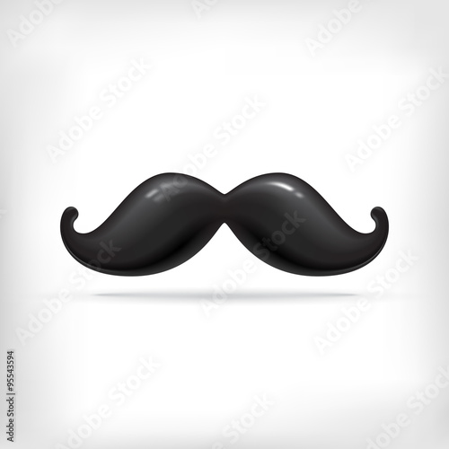 Funny vintage cartoon mustache.