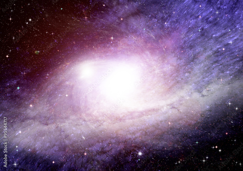 galaxy in a free space galaxy in a free space