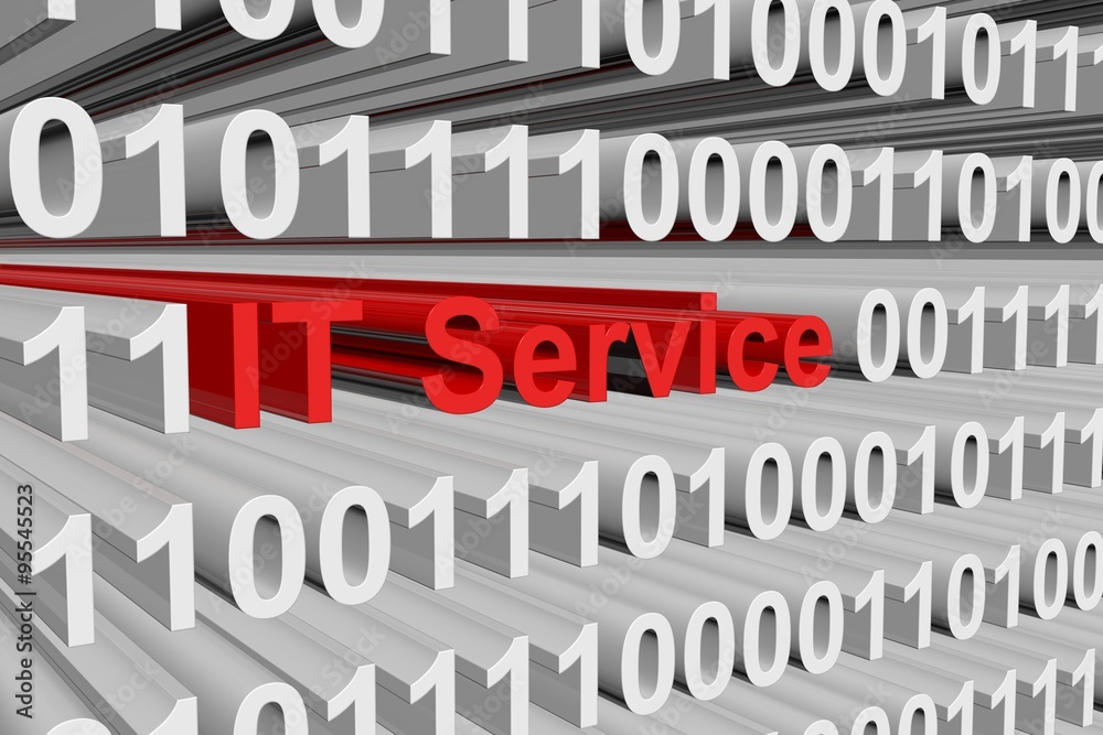 IT Service is presented in the form of binary code