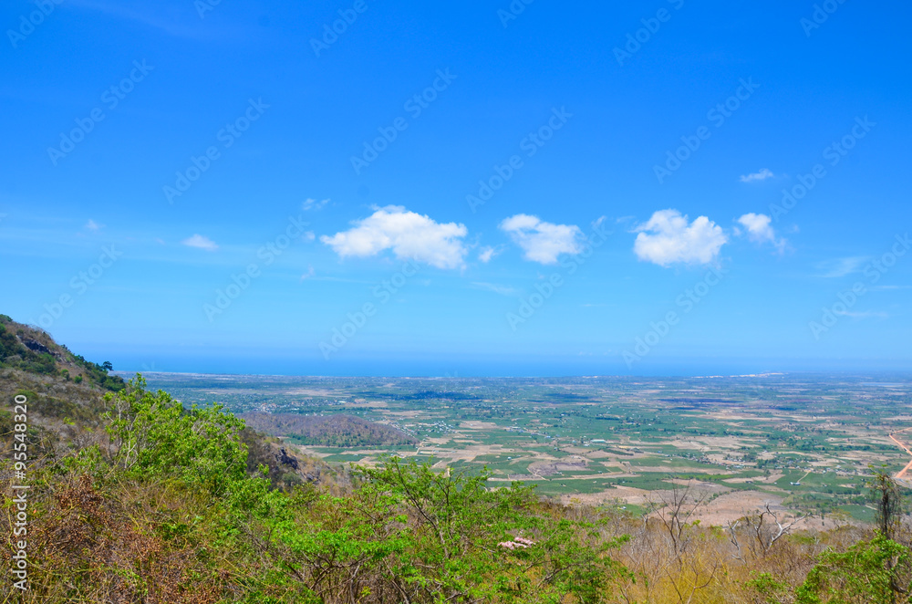 dry valley. View from hill dry valley. View from hill
