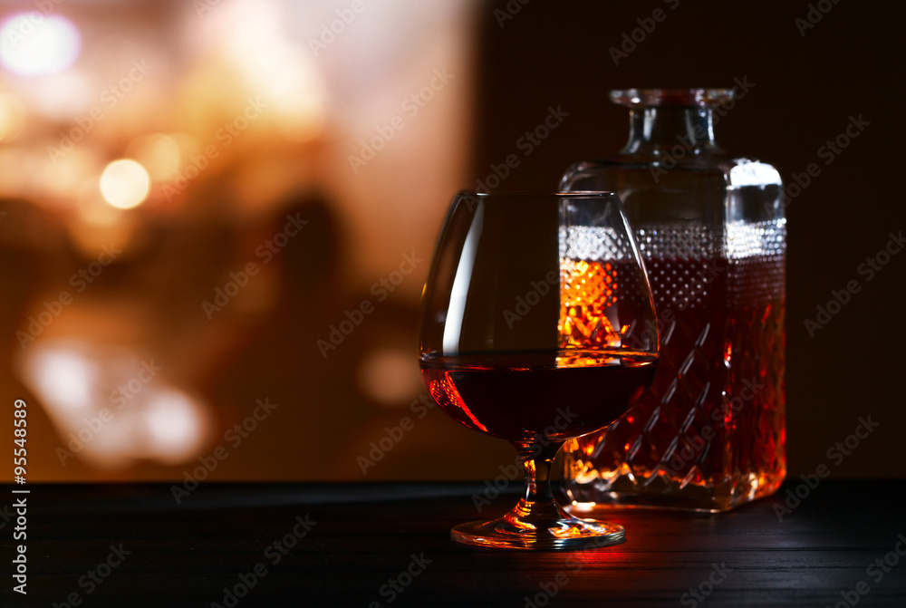 Snifter with brandy