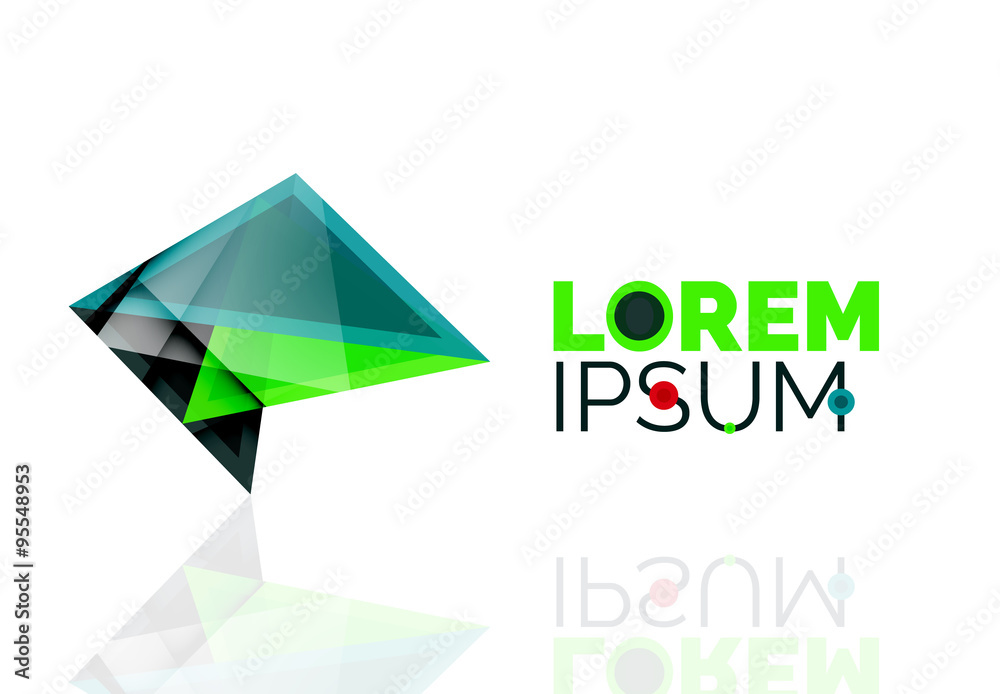 Logo, abstract geometric business icon Logo, abstract geometric business icon