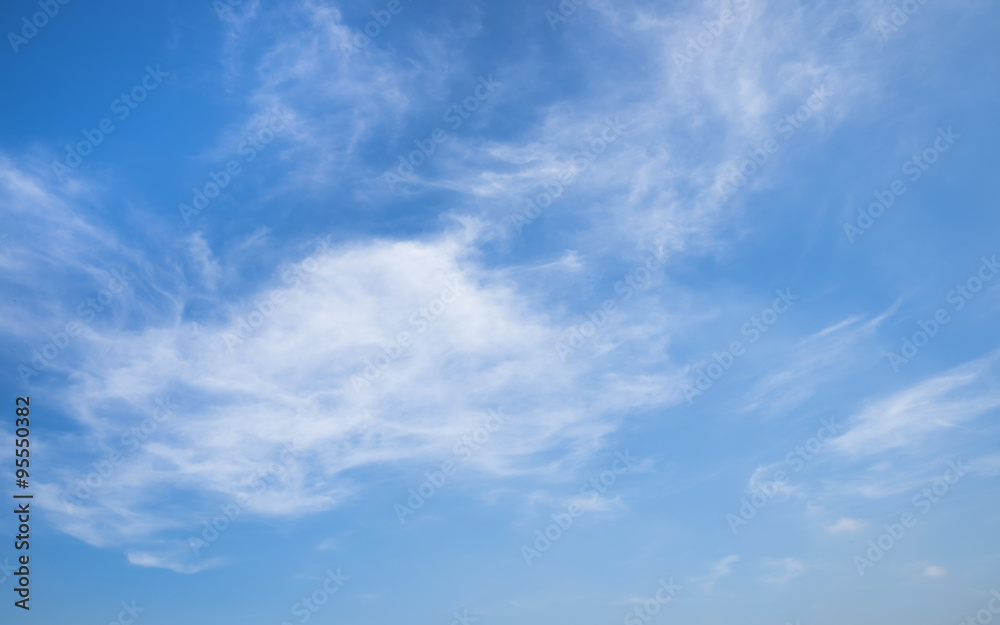  Blue sky with cloud  background.