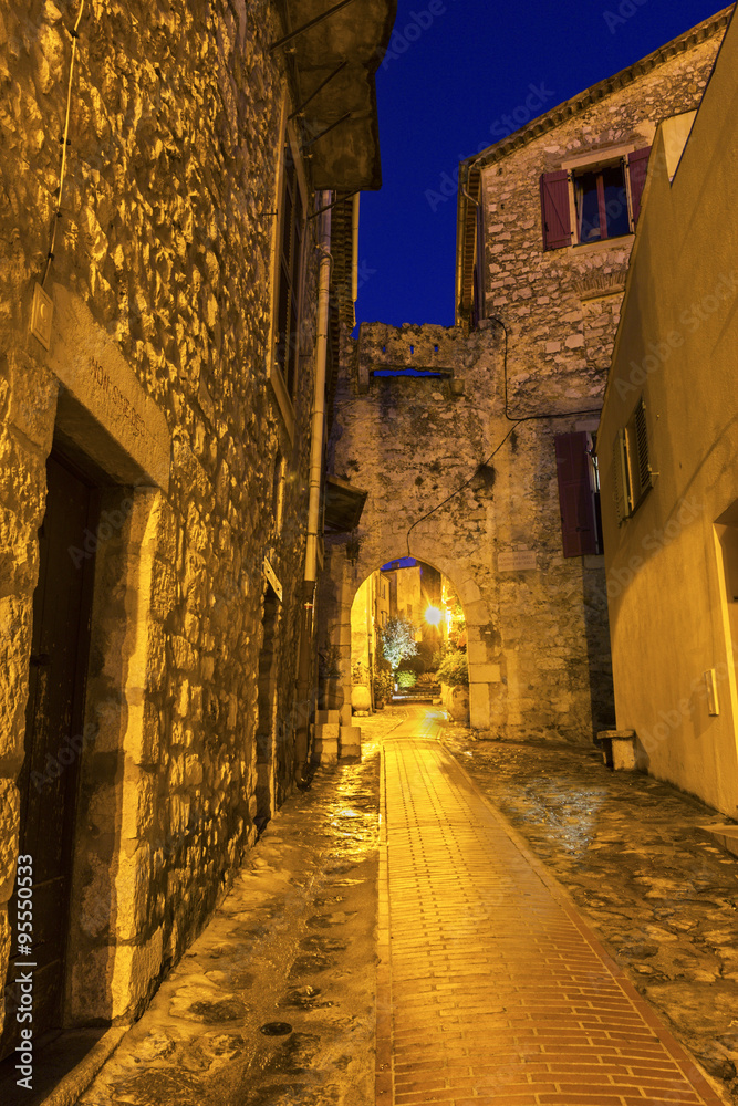 Fototapeta premium Street in La Turbie in France