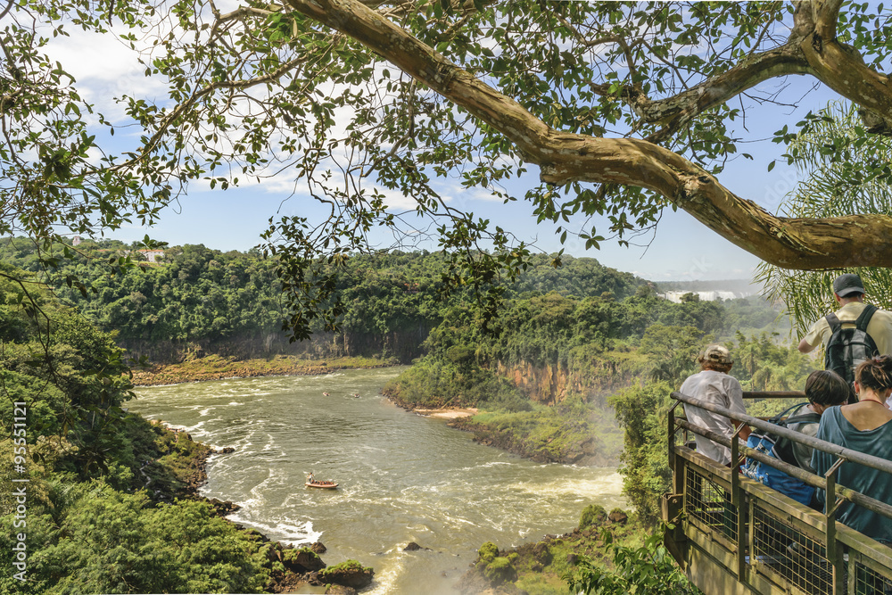 Fototapeta premium Iguazu Park Landscape Aerial View