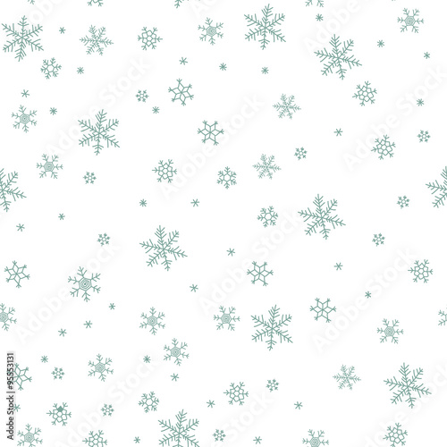 Snowflake vector pattern.