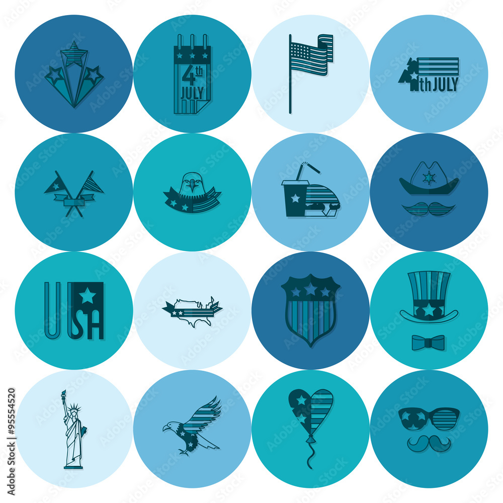 Fototapeta premium Independence Day of the United States