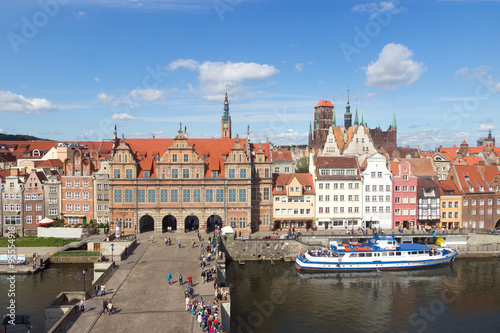 View on the city of Gdansk in Poland