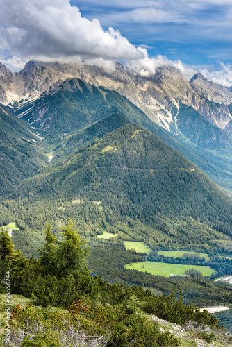 Simmering mountain in Austria