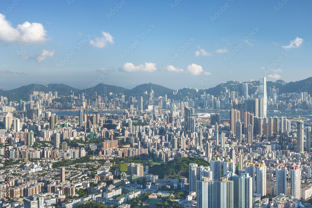 Panorama of Hong Kong City