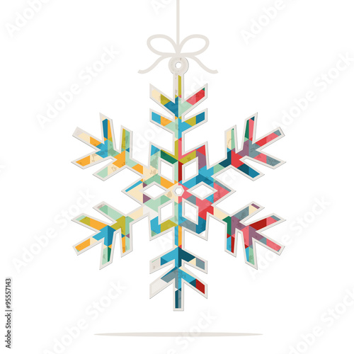 Christmas snowflake ornament decoration