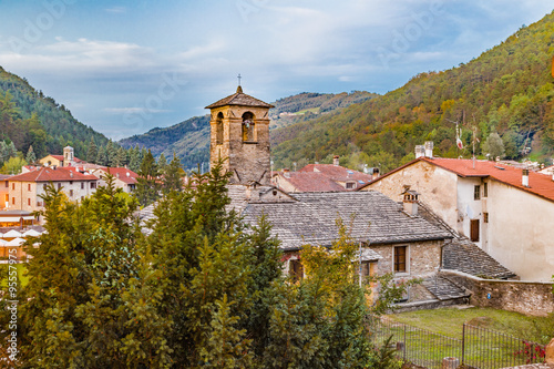 mountain village in Tuscany photo