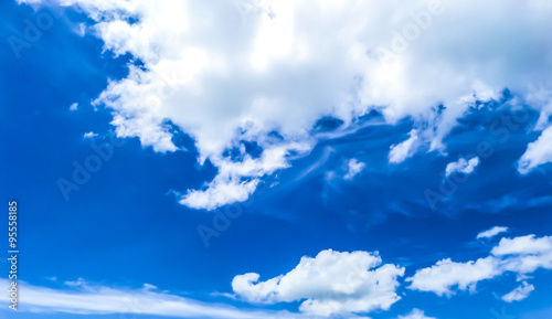 Blue sky and white blur cloud in summer © darkfoxelixir