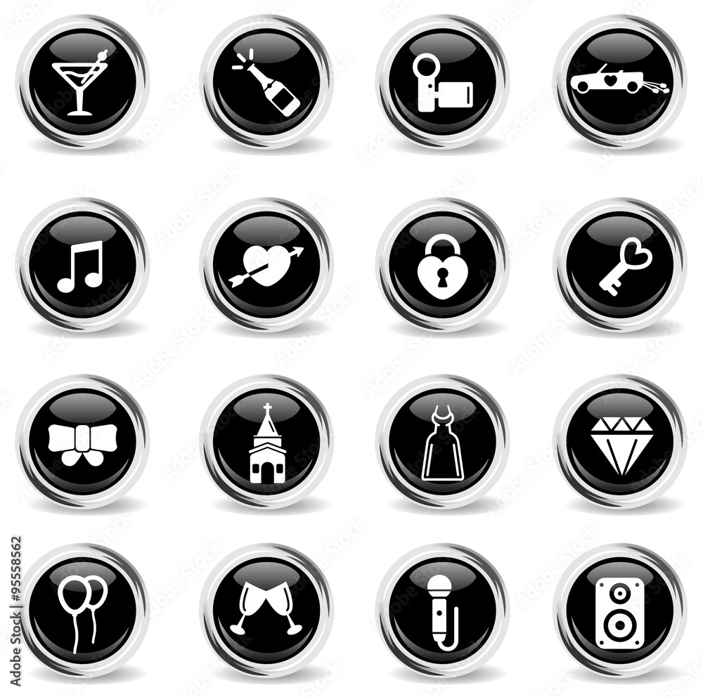 Wedding simply icons Wedding simply icons