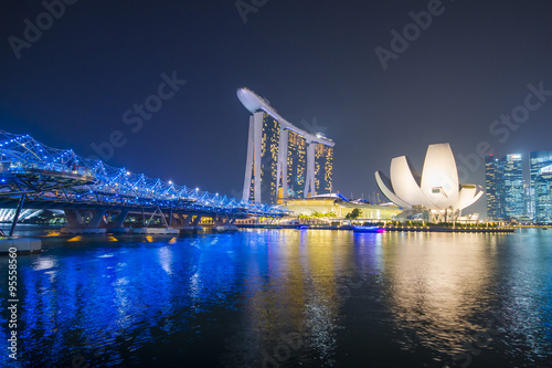 MARINA BAY SANDS, SINGAPORE OCTOBER 12, 2015: The Marina Bay San