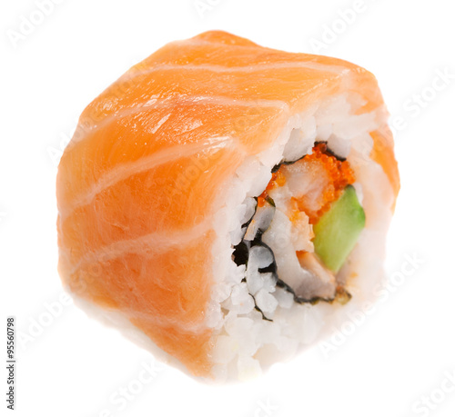 Maki sushi isolated on white background