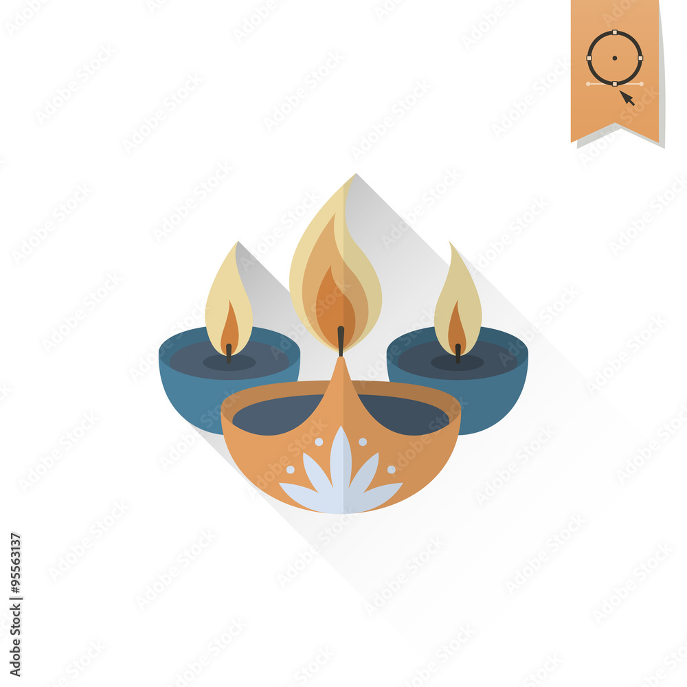 Diwali. Indian Festival Icon Diwali. Indian Festival Icon