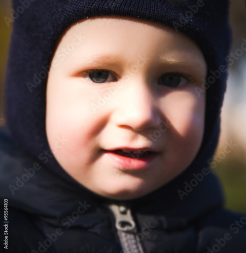portrait of happy little boy