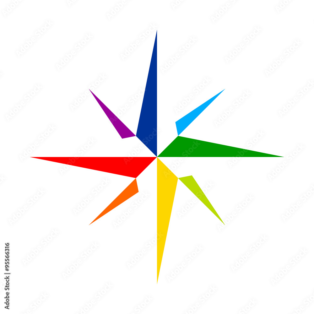 Colorful Star Compass Colorful Star Compass