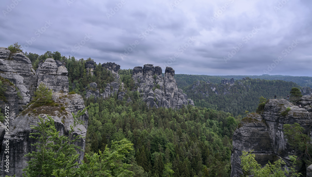 Place for climbers in park Saxon Switzerland