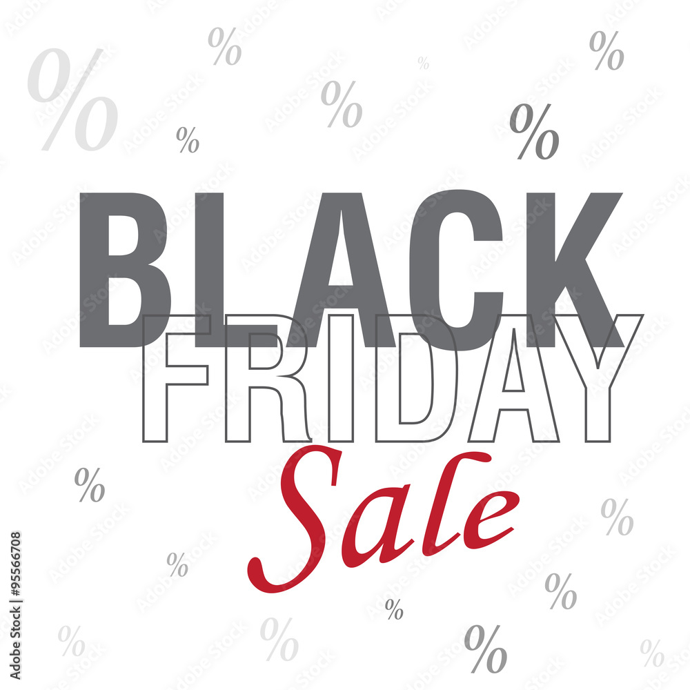 Fototapeta premium Black friday background