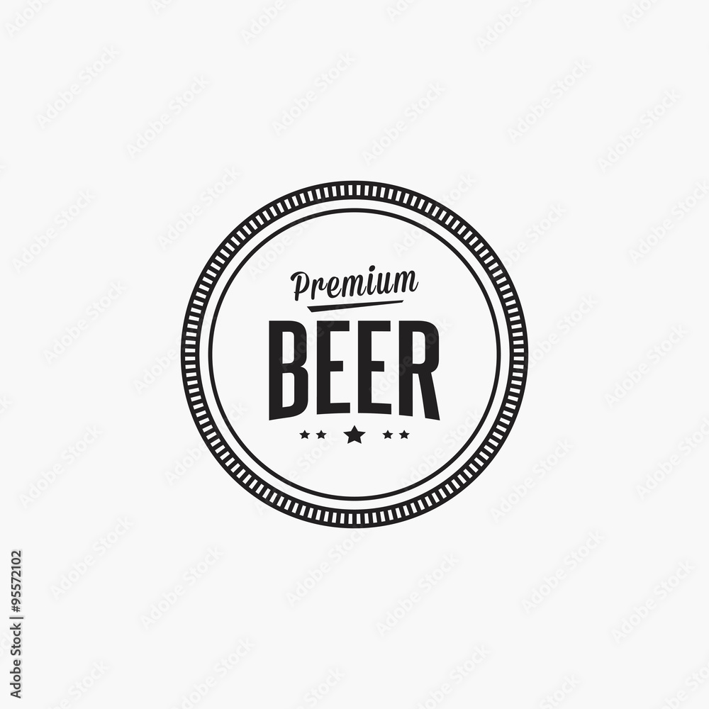 Sweet Beer label Sweet Beer label