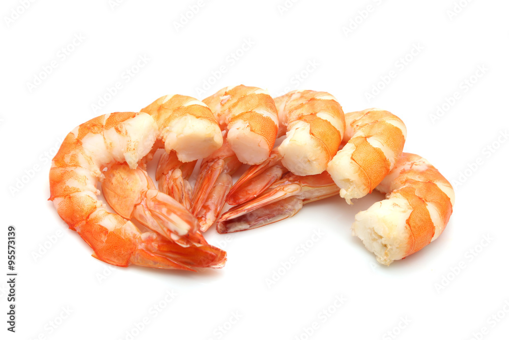 shrimp isolated on white background shrimp isolated on white background