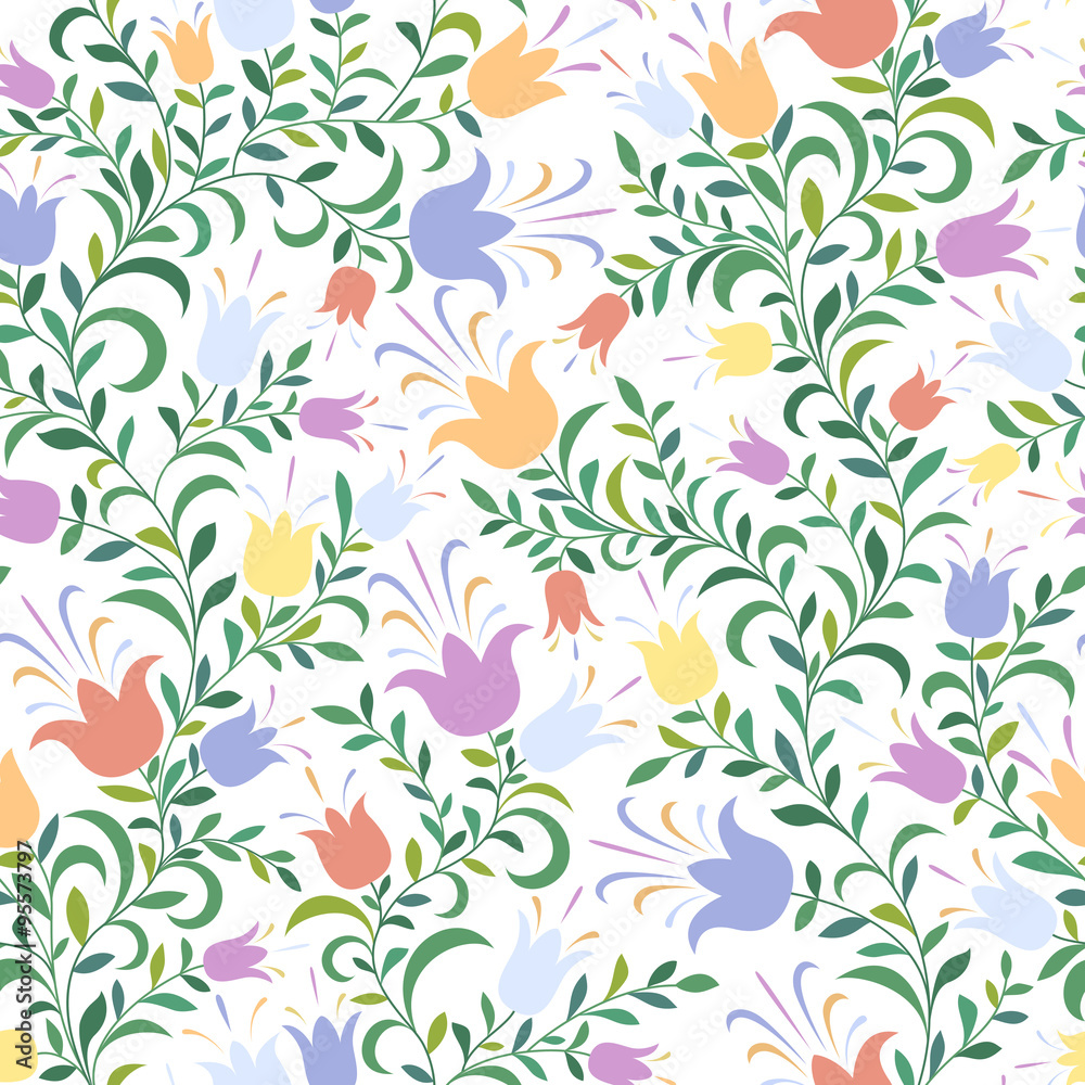 Floral seamless background Floral seamless background