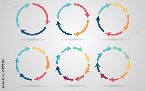 Vector circle arrows