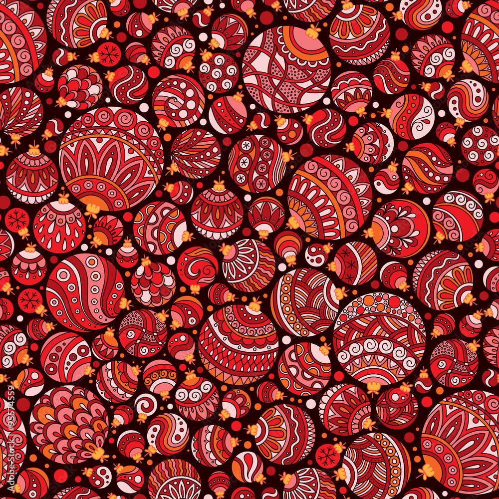 Seamless Christmas background with christmas balls Seamless Christmas background with christmas balls