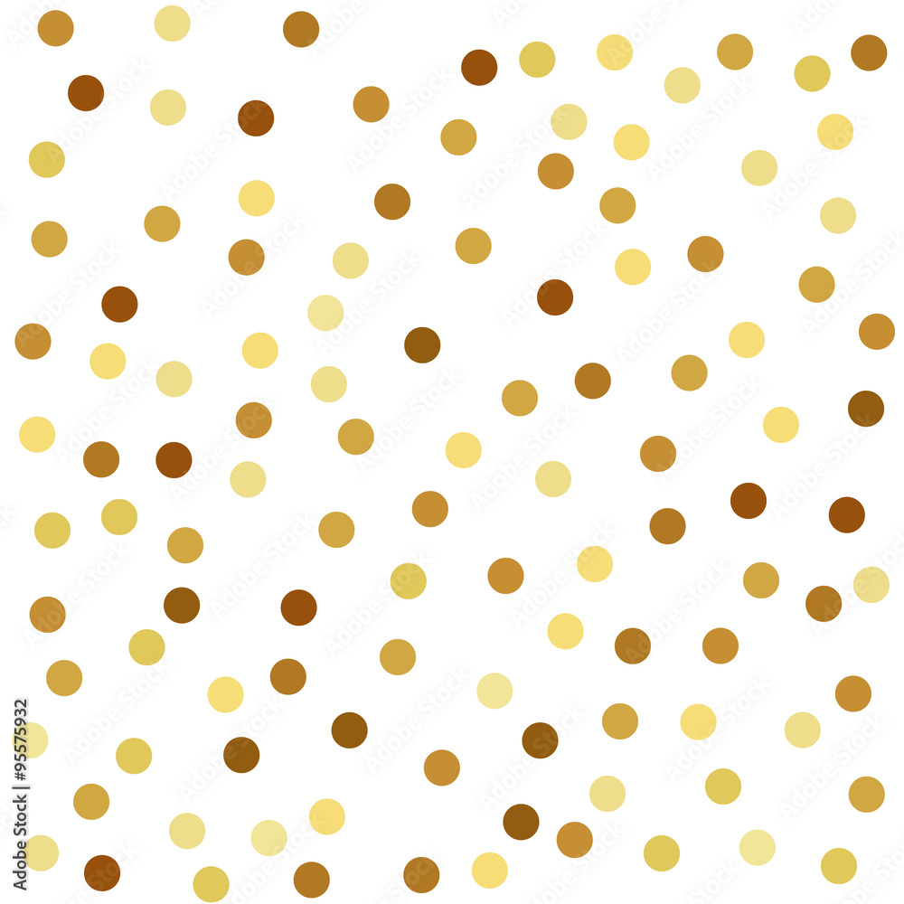 Golden confetti background. Polka dot. Golden confetti background. Polka dot.