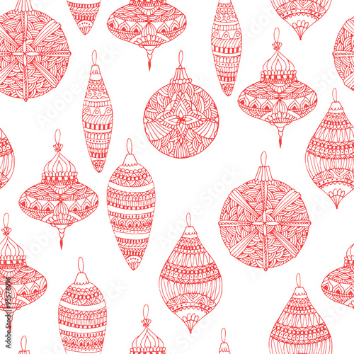 Christmas toys pattern
