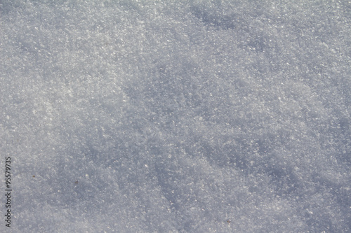 Field under the snow in winter