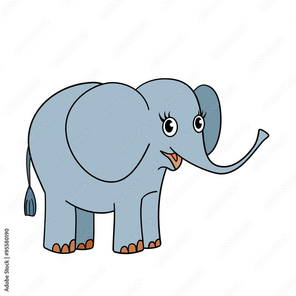 Fototapeta premium Nice small elephant